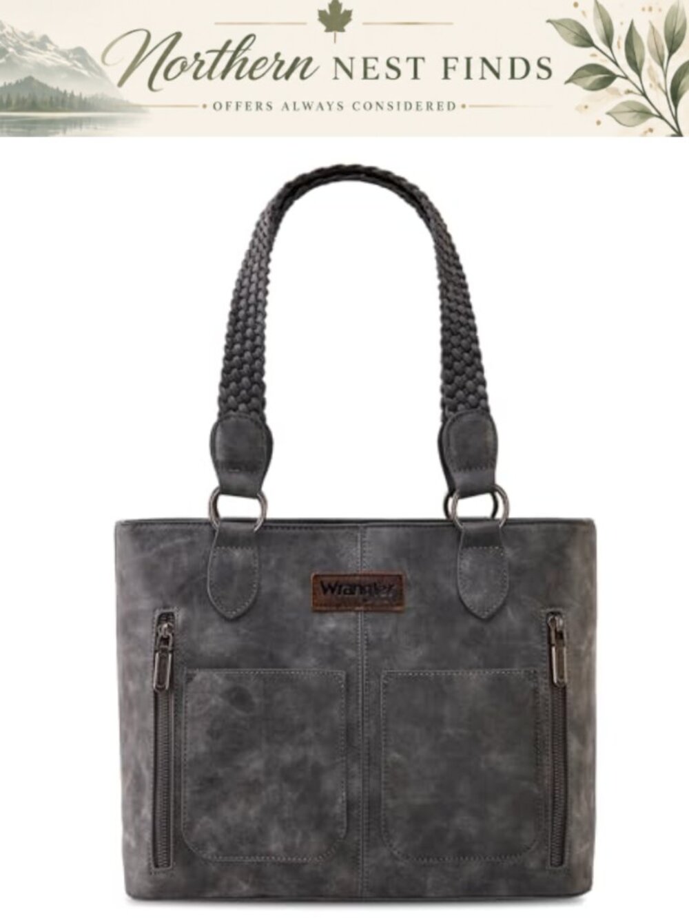 Women Western Woven Leopard Tote Bag Braided Strap